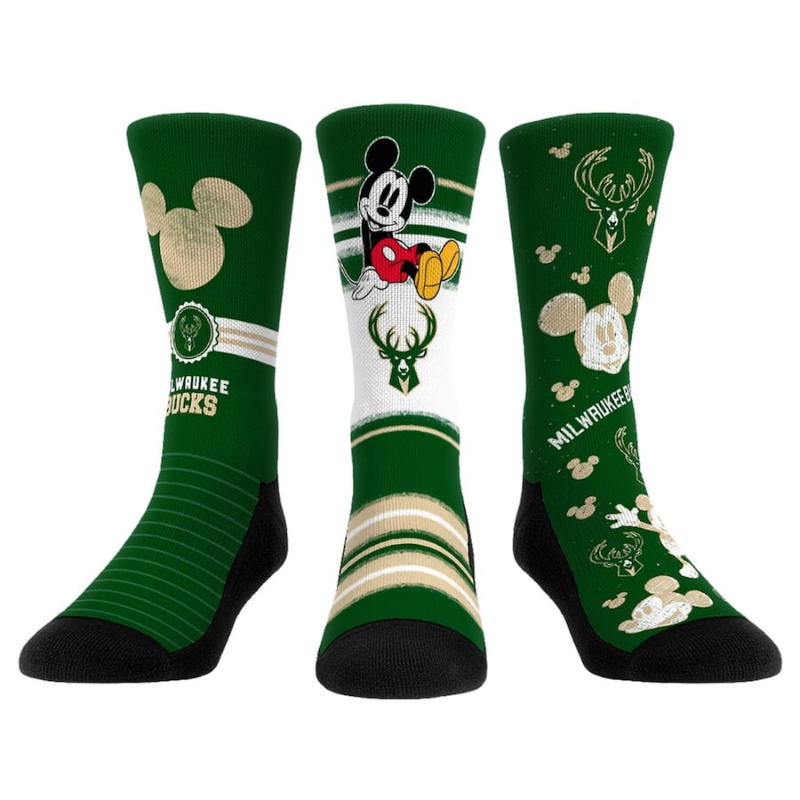 

Комплект носков Rock Em Socks Milwaukee Bucks, зеленый