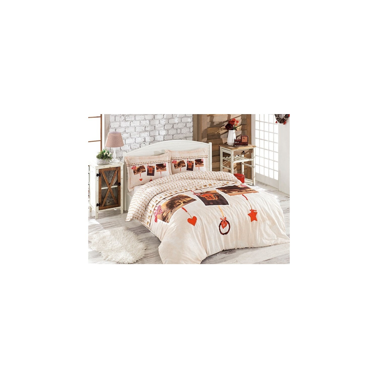

Özdilek Double Ranforce Grand Комплект постельного белья Nest Cream