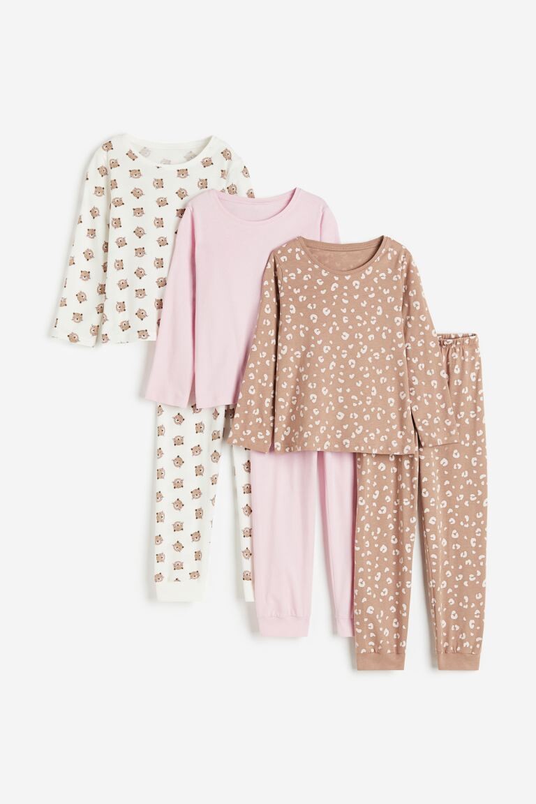 

Пижамный комплект из 3 предметов из джерси H&M