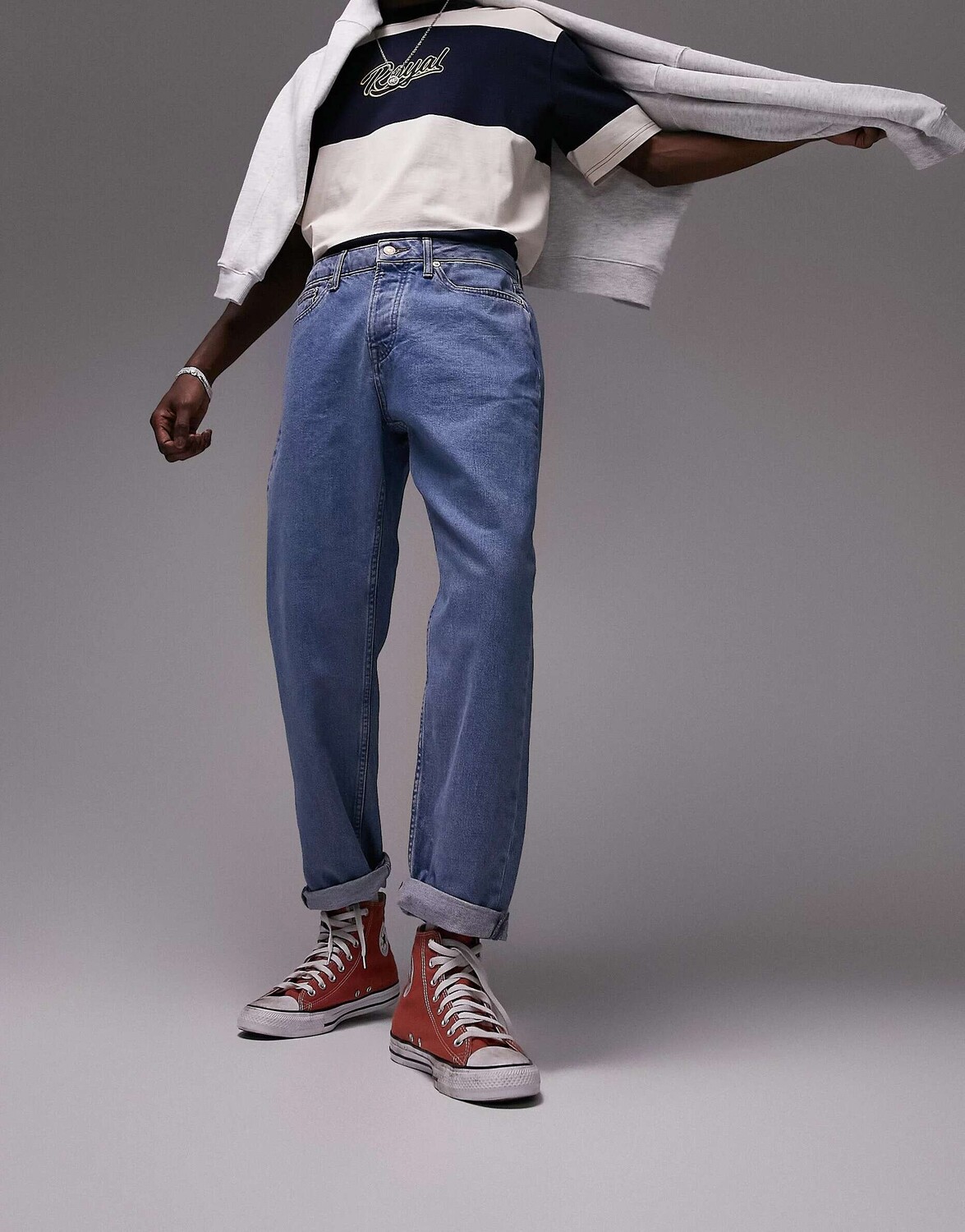 

Свободные джинсы Topman после стирки
