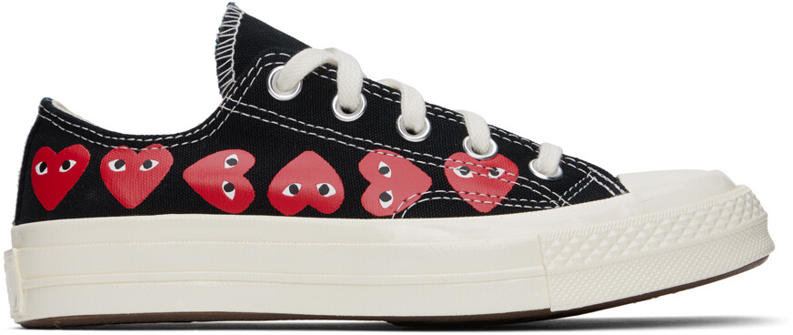 

Черные кроссовки Converse Edition Chuck 70 с разноцветными сердечками Comme Des Garcons, цвет Black, Черный, Черные кроссовки Converse Edition Chuck 70 с разноцветными сердечками Comme Des Garcons, цвет Black