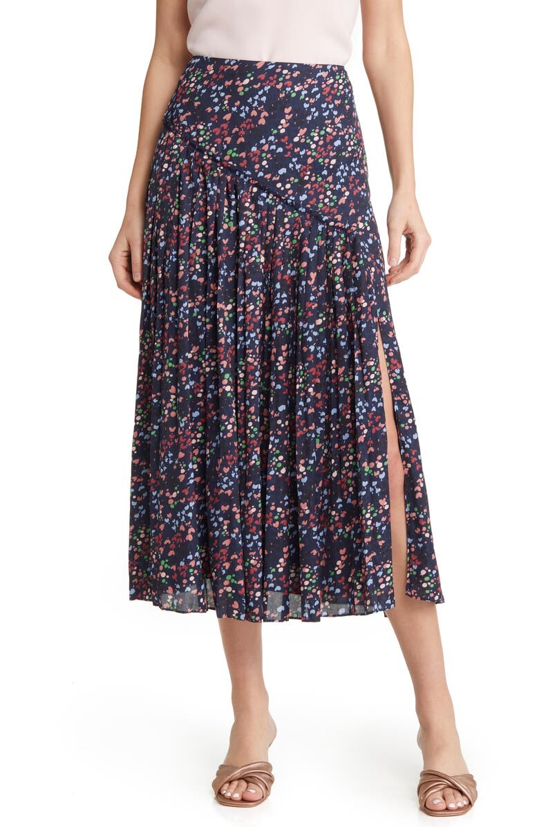 

Плиссированная юбка-миди Israa TED BAKER LONDON, темно-синий