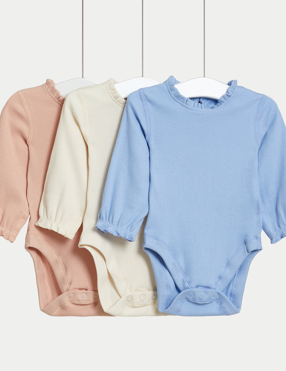 

3 боди из хлопка (от 6½ фунтов до 3 лет) Marks & Spencer, мульти