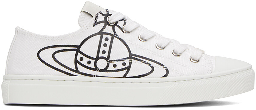 

Белые кроссовки Vivienne Westwood плимсолл 2.0
