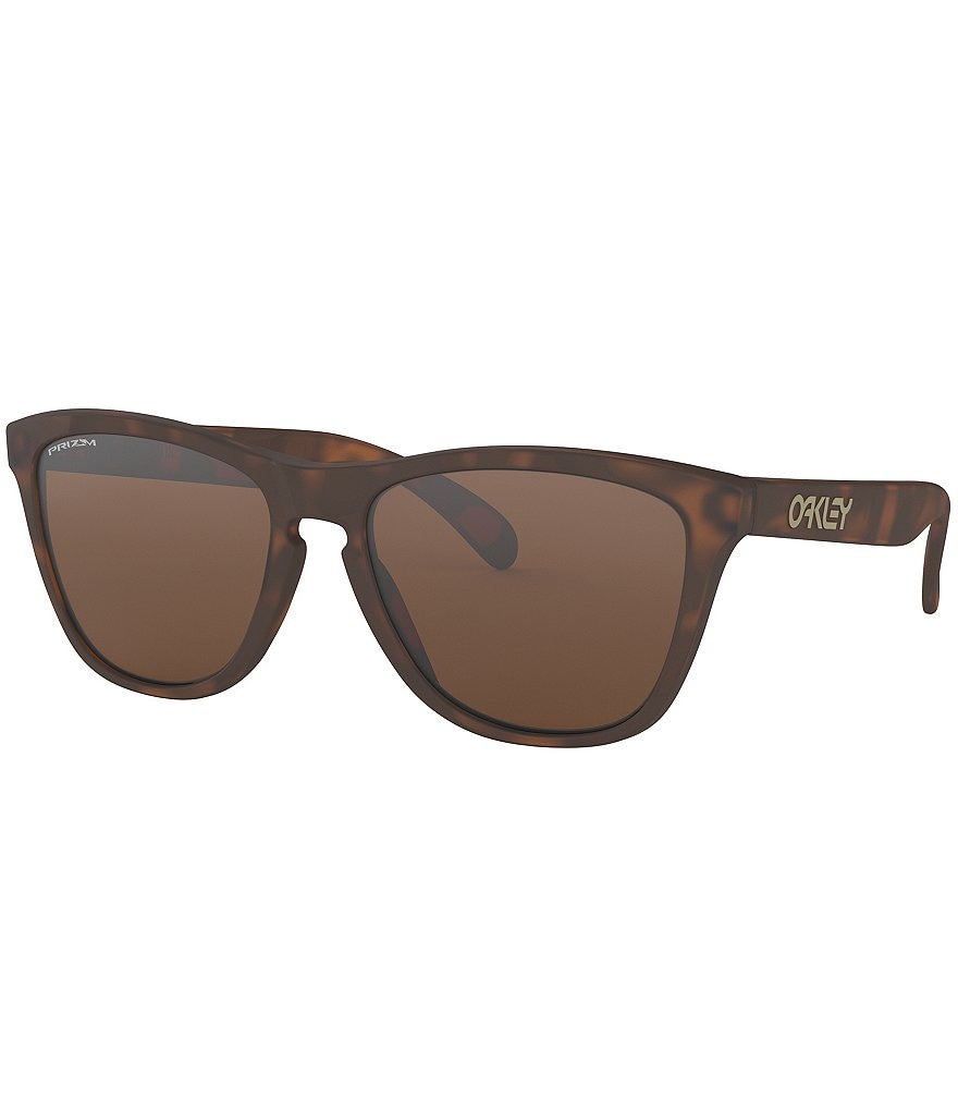 Квадратные солнцезащитные очки Oakley Unisex OO9013 Frogskins 55 мм, коричневый цена и фото