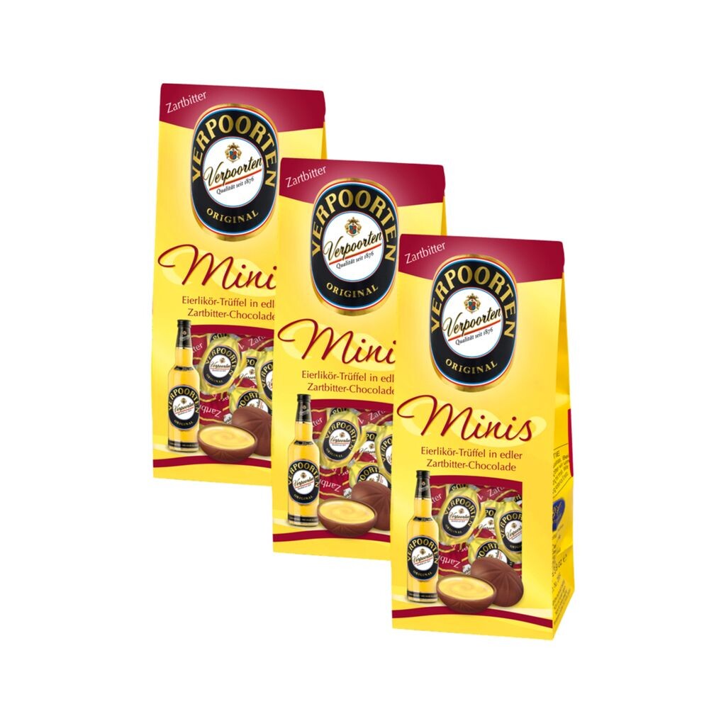 

Verpoorten Eggnog Truffle Minis Темный шоколад, упаковка 3 шт., 110 г Verpoorten