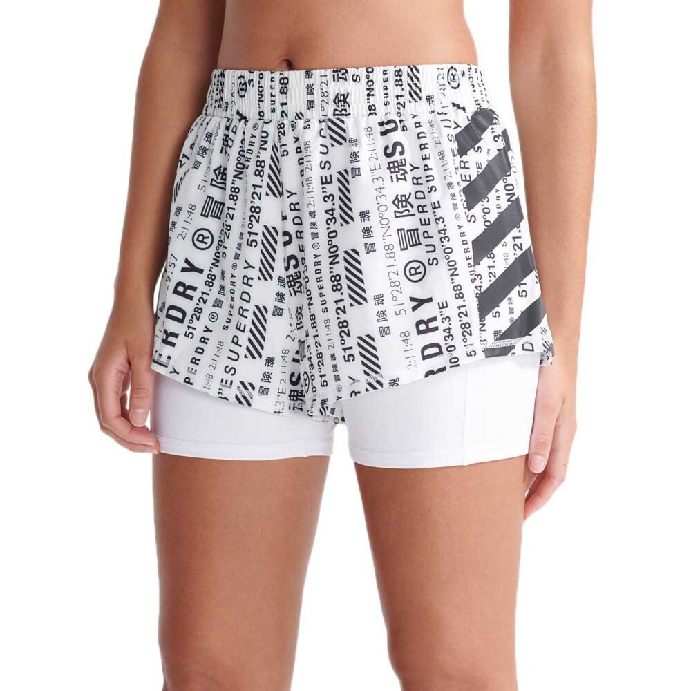 

Брюки Superdry Double Layer Short, белый