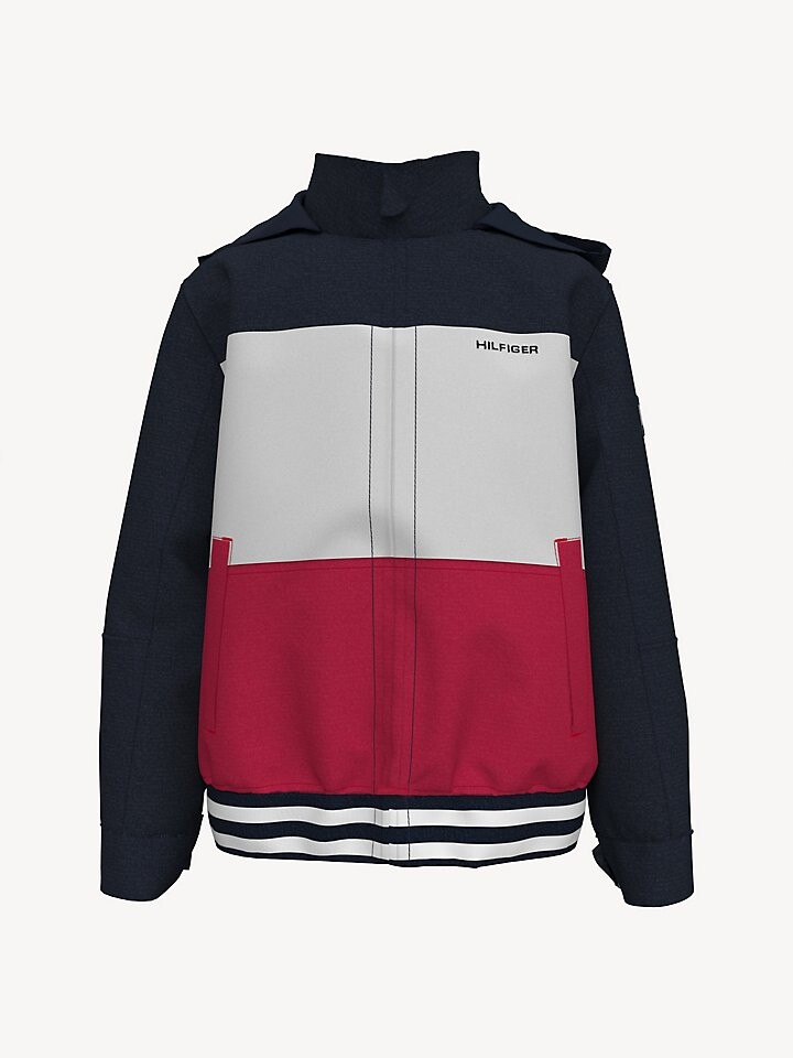 

Детская яхтенная куртка с цветными блоками Tommy Hilfiger