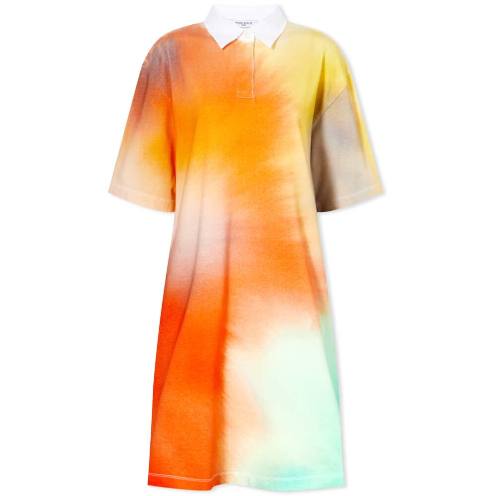 

Свободное платье-поло Maison Kitsune Aquarelle