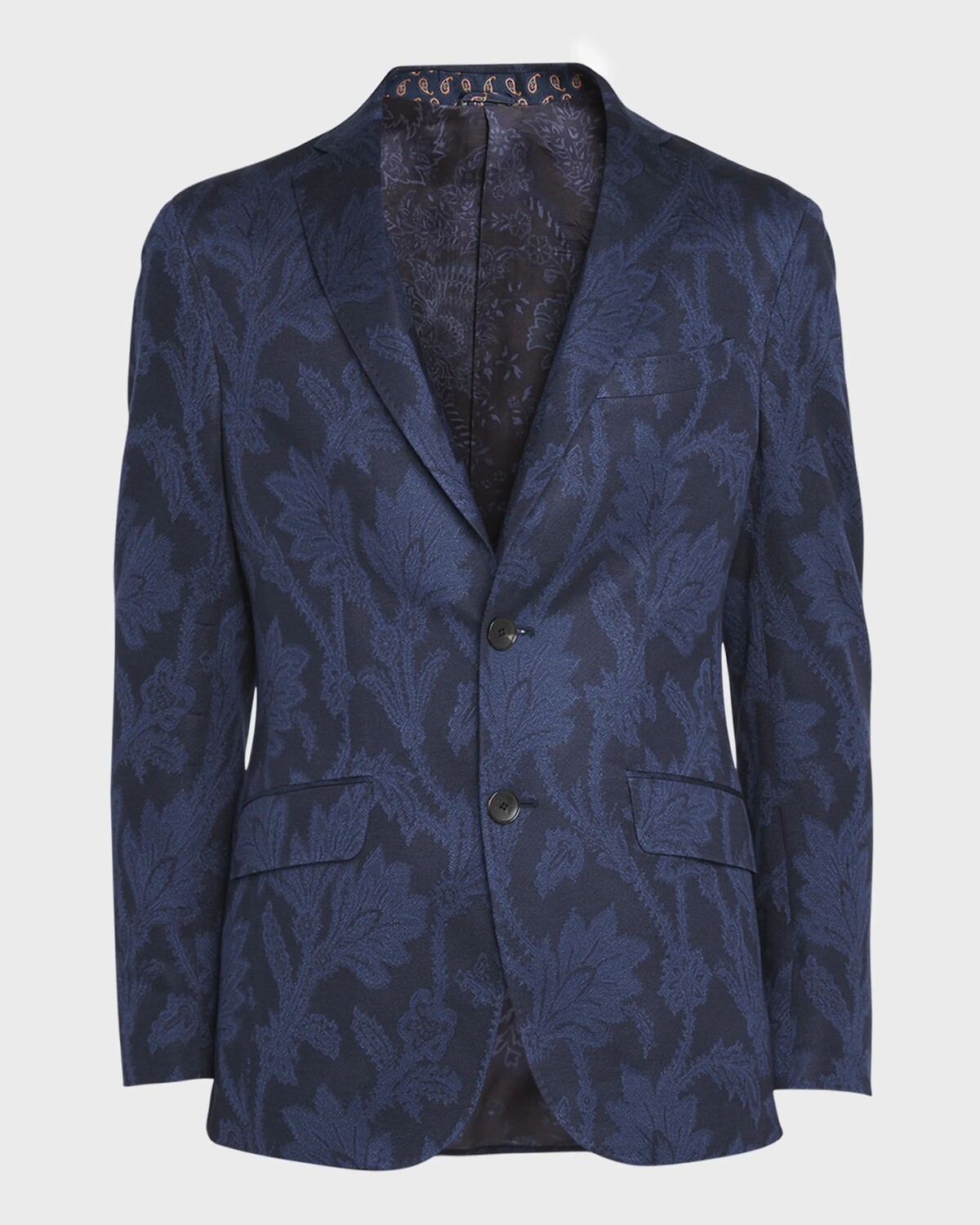 

Мужская вечерняя куртка с узором пейсли Etro, цвет Marine