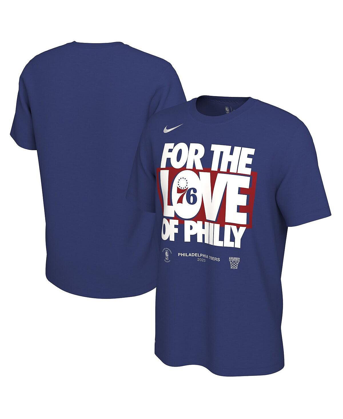 

Мужская футболка Royal Philadelphia 76ers 2023 NBA Playoffs Mantra Nike