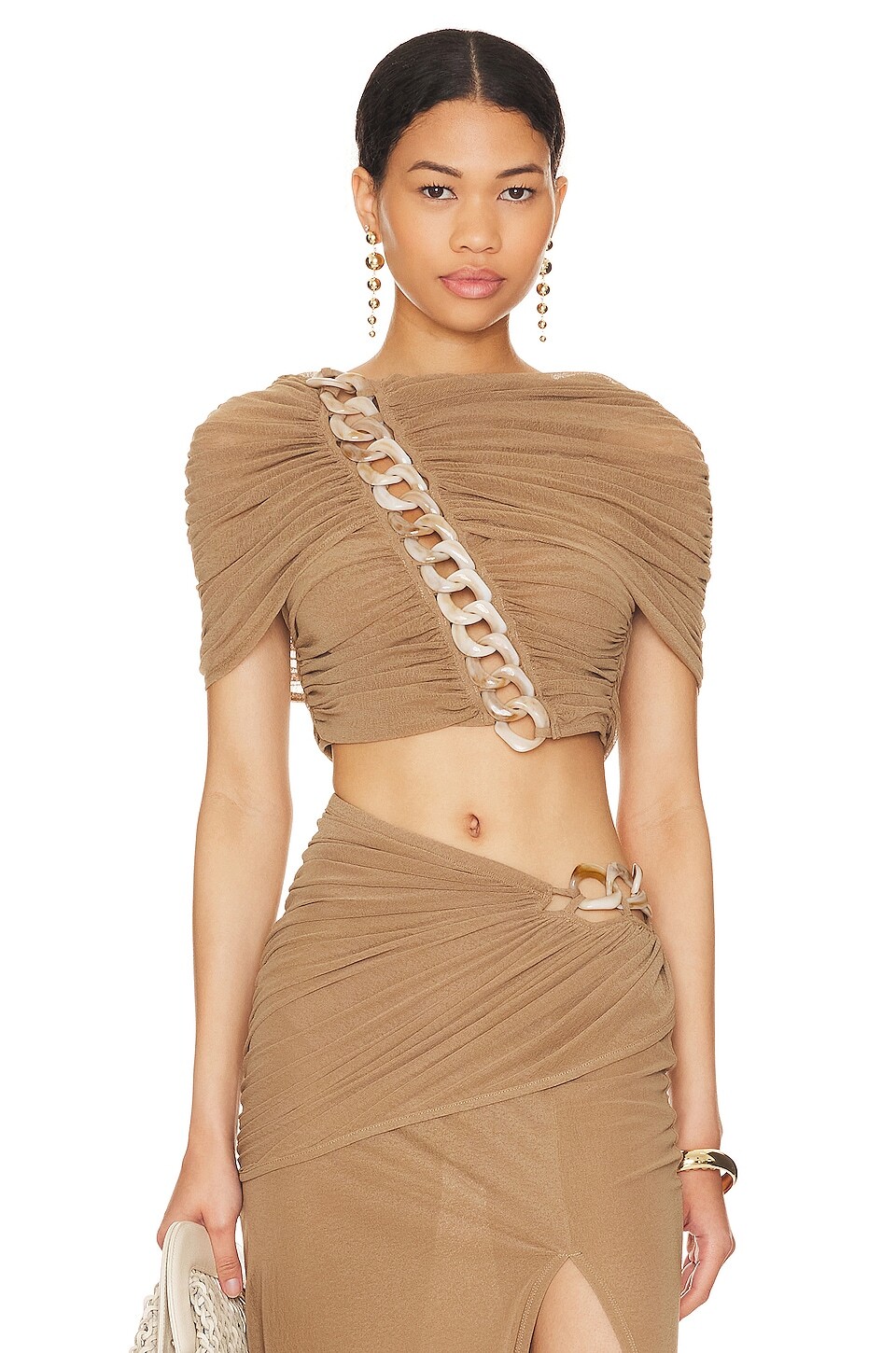 

Топ L'Academie Fria Cropped, цвет Umber Brown
