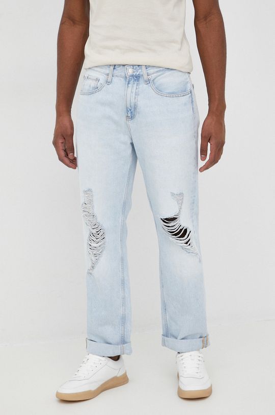 Джинсы Calvin Klein Jeans, синий джинсы зауженные calvin klein размер 38 32 синий