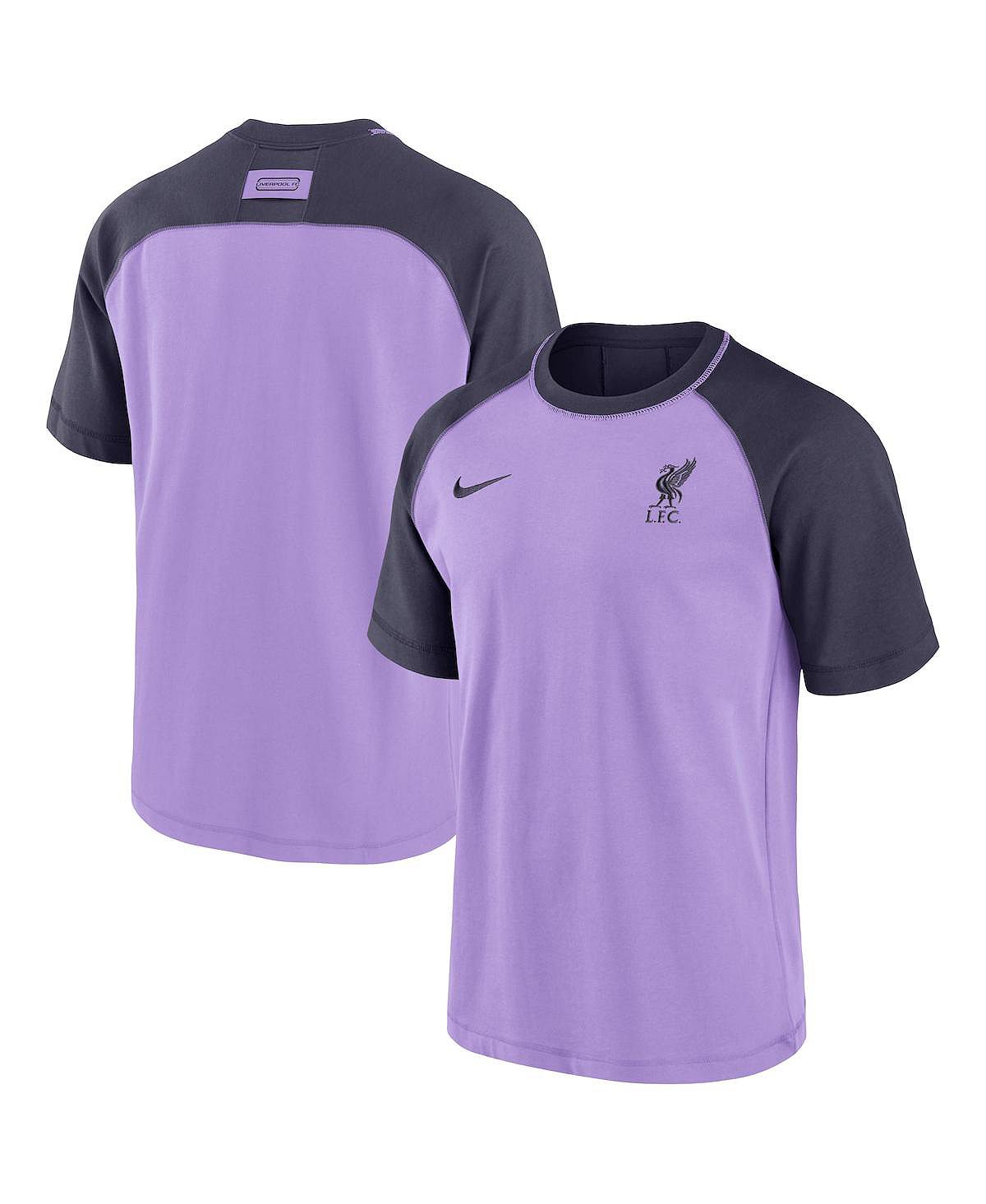 Мужская фиолетовая футболка Liverpool Travel реглан Nike