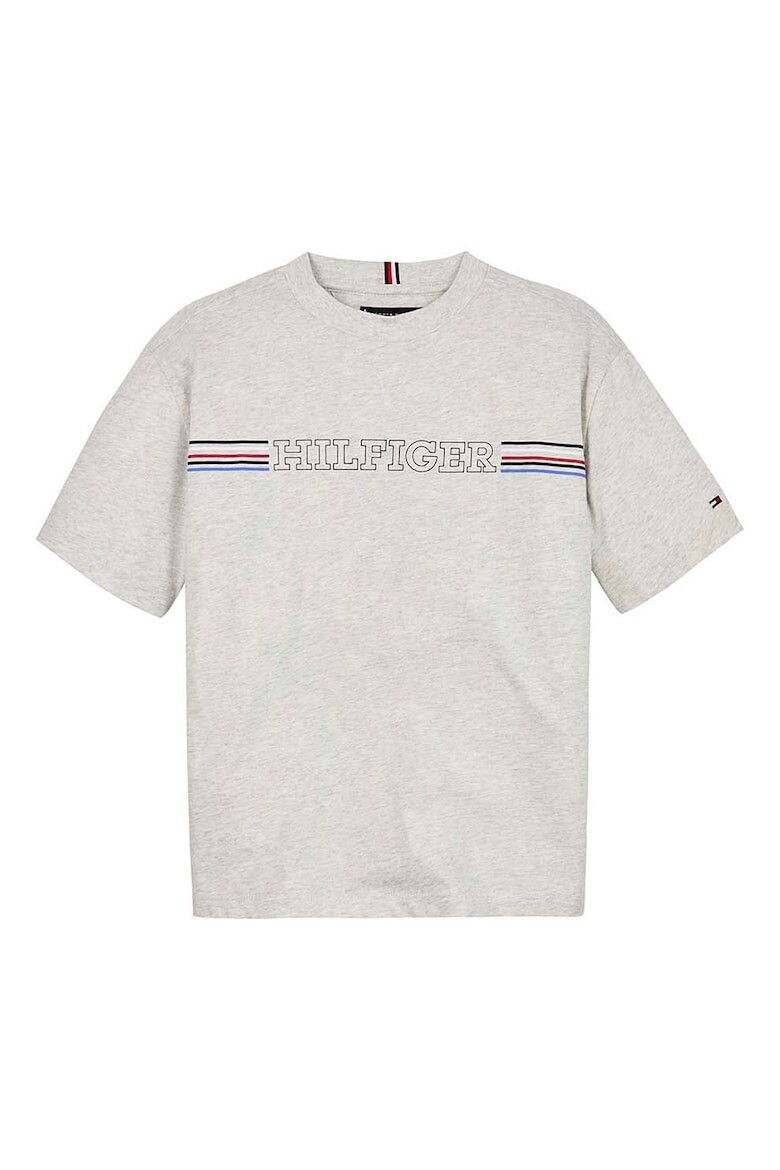 

Хлопковая футболка с логотипом Tommy Hilfiger, серый