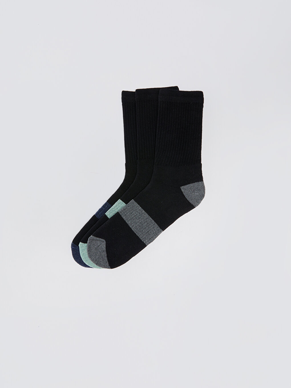 Мужские носки с цветными блоками, 3 пары носков LCW ACCESSORIES полосатые мужские носки 3 шт в упаковке lcw accessories
