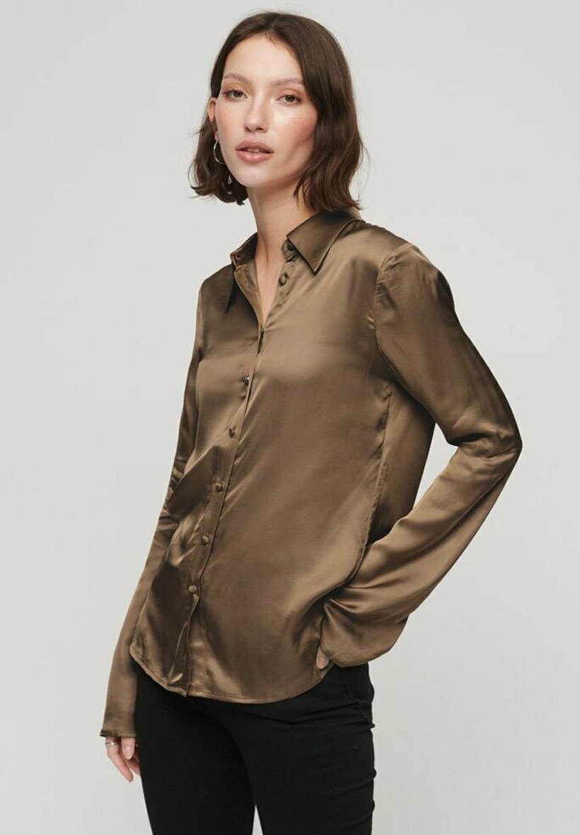 Блуза-рубашка STUDIOS SEVENTIES Superdry, цвет woodsmoke