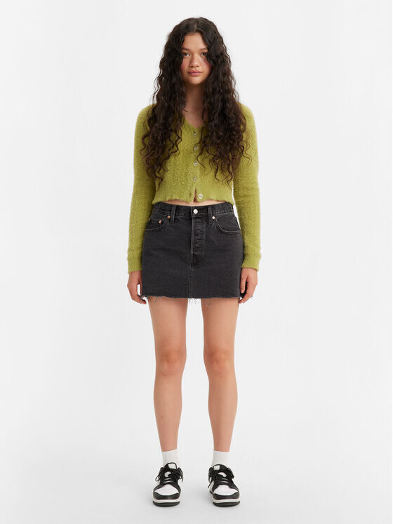 

Джинсовая юбка свободного кроя Levi's, черный