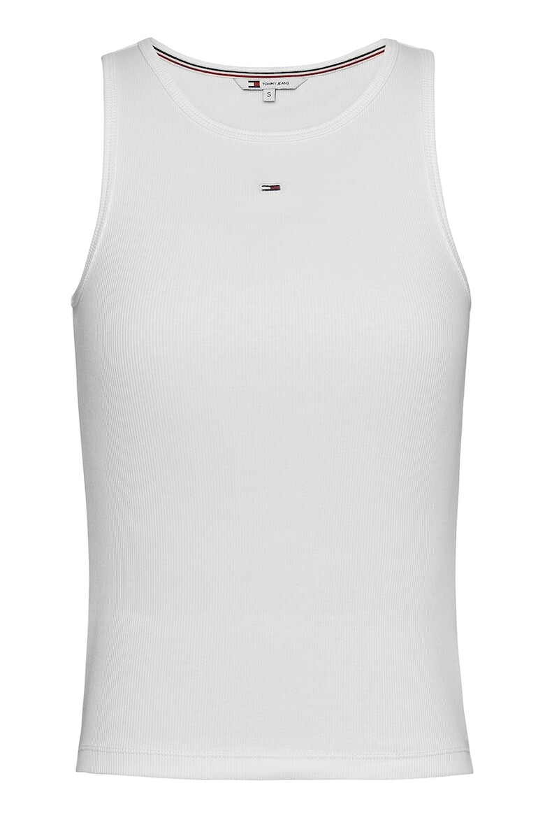 

Топ Ripsen slim с овальным вырезом Tommy Jeans, белый
