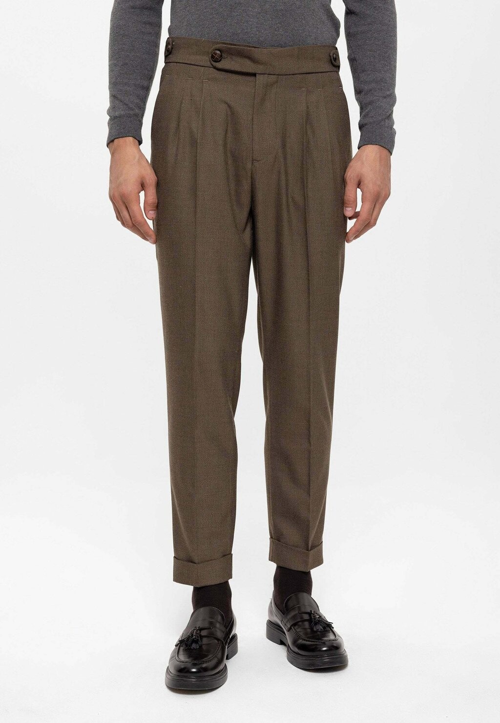 

Брюки HIGH WAIST PLEATED Antioch, цвет mink