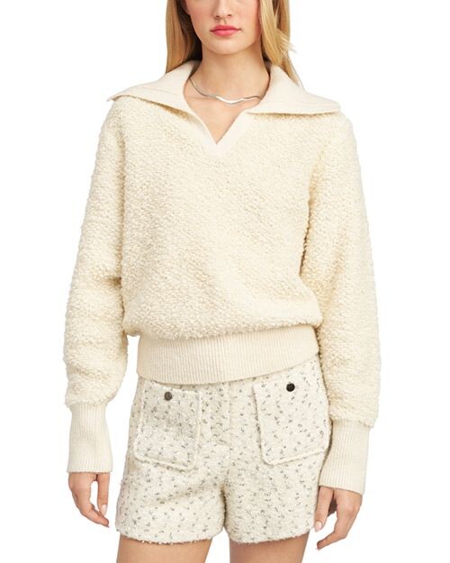 

Букль&;eacute; Свитер Топ En Saison, цвет Ivory/Cream