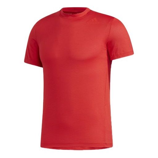 Футболка adidas KENTA RISE TEE Training Sports Short Sleeve Red, красный