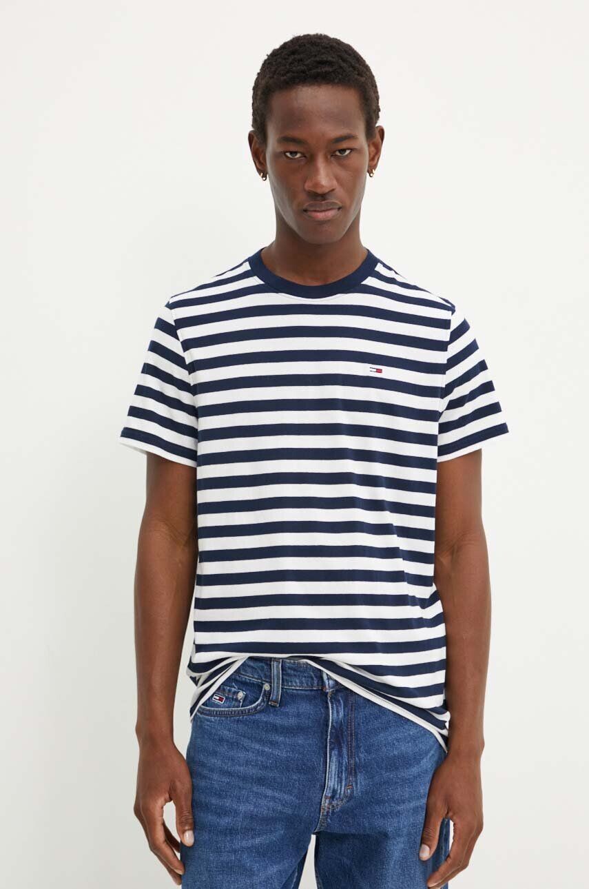 

Хлопковая футболка Tommy Jeans, темно-синий