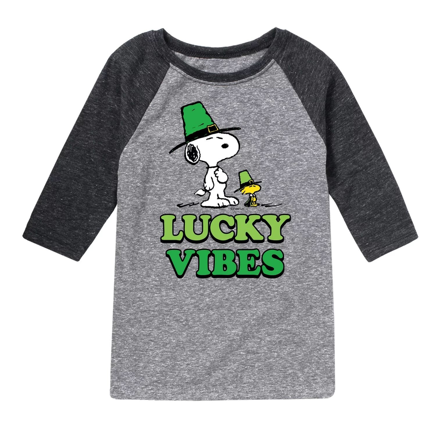 

Футболка реглан с рисунком Peanuts "Lucky Vibes" для мальчиков 8–20 лет Licensed Character