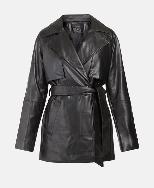 

Пальто под кожу Vero Moda, черный
