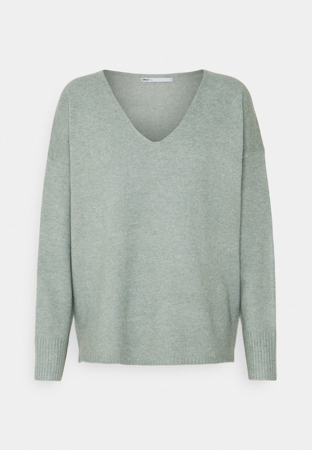 

Джемпер ONLY Onlrica Life V Neck, зеленый шинуа, Зеленый;серый