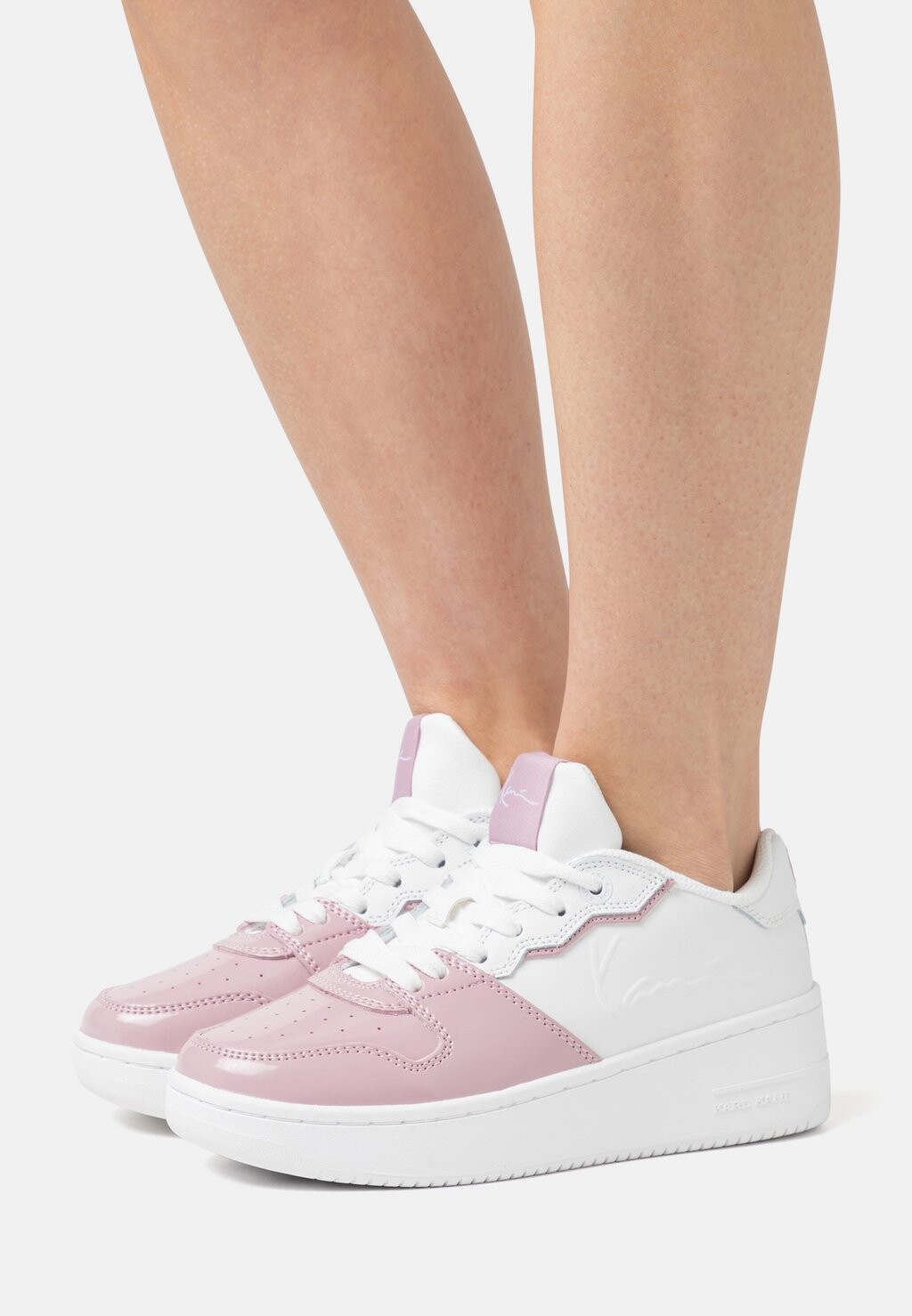

Низкие кроссовки HEEL LOGO Karl Kani, белый/розовый