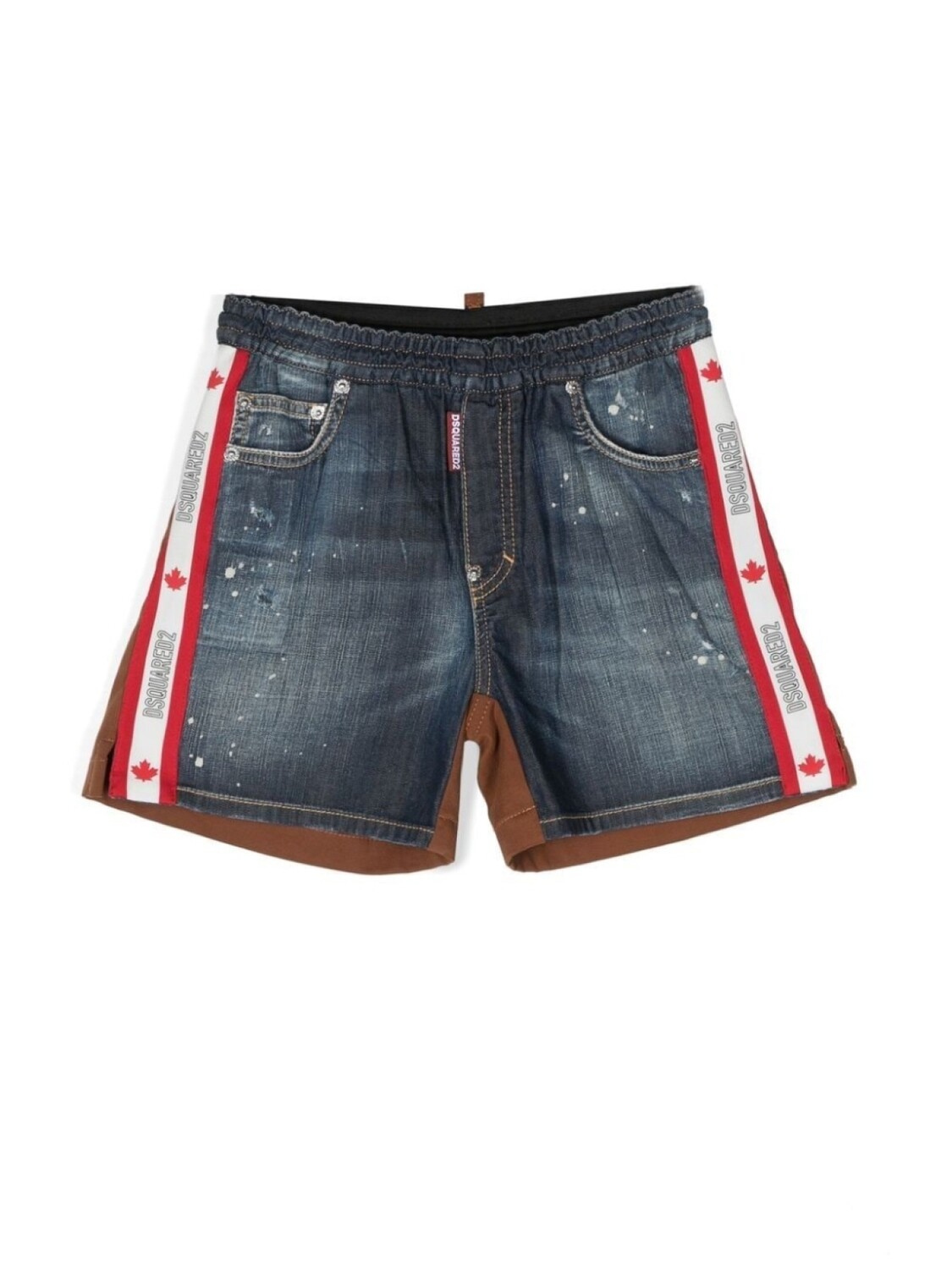 

Dsquared2 шорты с эффектом разбрызганной краски, синий