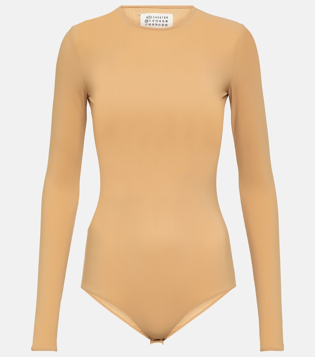 

Боди из джерси Maison Margiela, бежевый