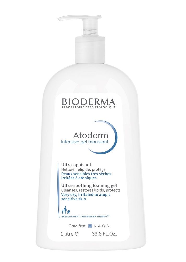 Bioderma Atoderm Intensive Gel Moussant гель для душа и ванны, 1000 ml нежный гель для душа bioderma atoderm 1 л