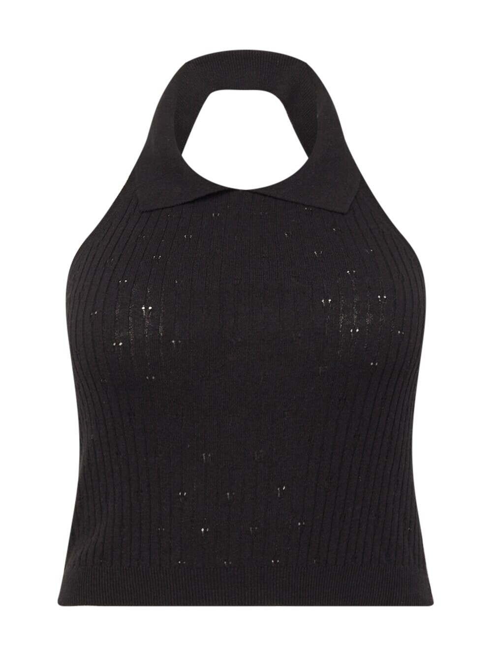 

Вязаный топ Cotton On Curve POINTELLE, черный