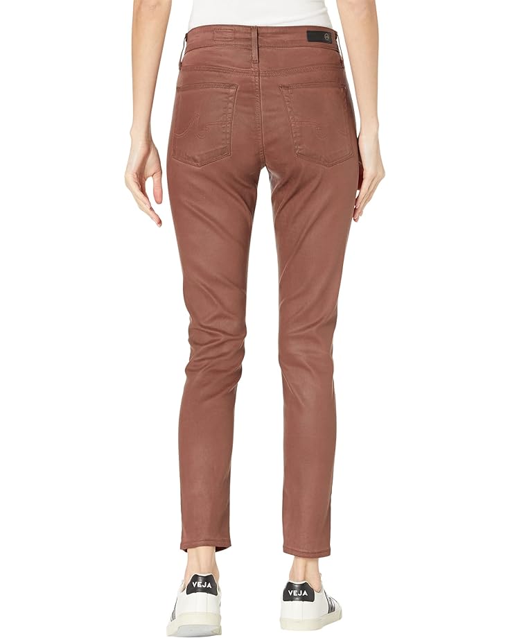 Джинсы AG Jeans Farrah High-Rise Skinny Ankle, цвет Leatherette Light Dark Walnut