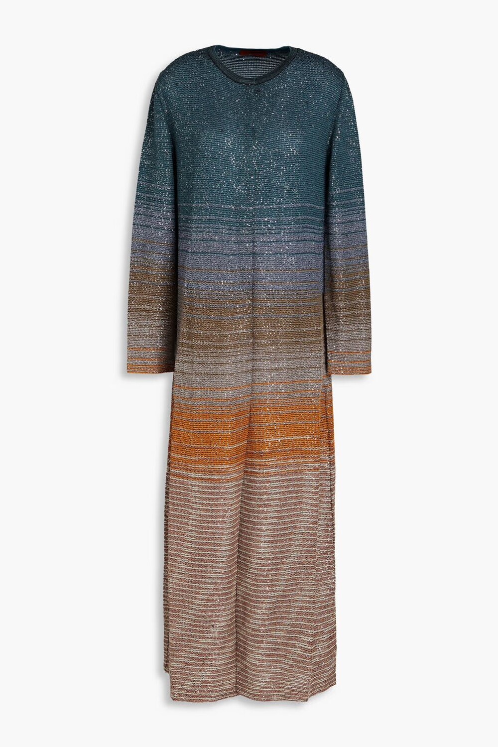 

Кардиган крючком с пайетками Missoni, цвет морской волны