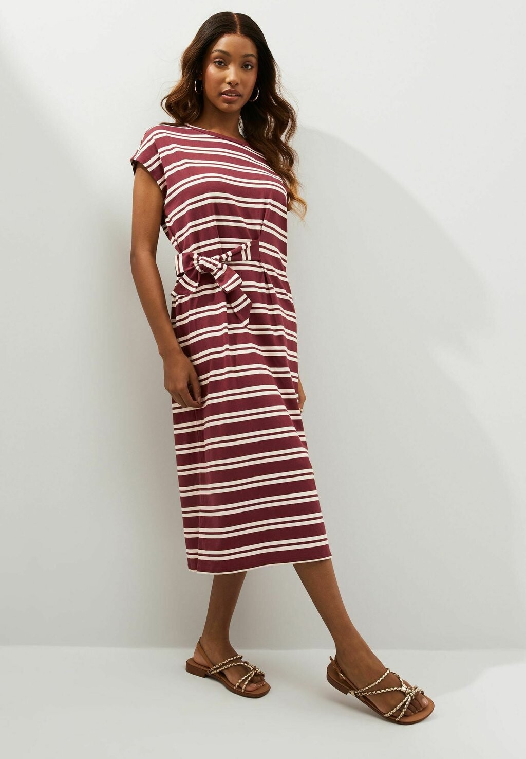 

Платье TIE SIDE SUMMER Next, цвет chocolate brown stripe
