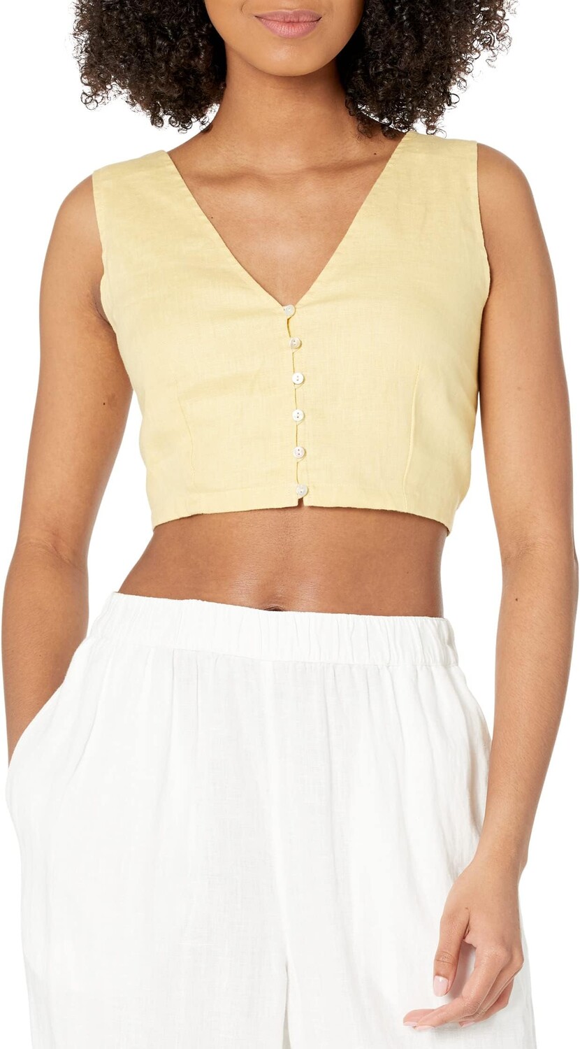 

Топ Clare - Лен Coloriche Madewell, цвет Light Straw