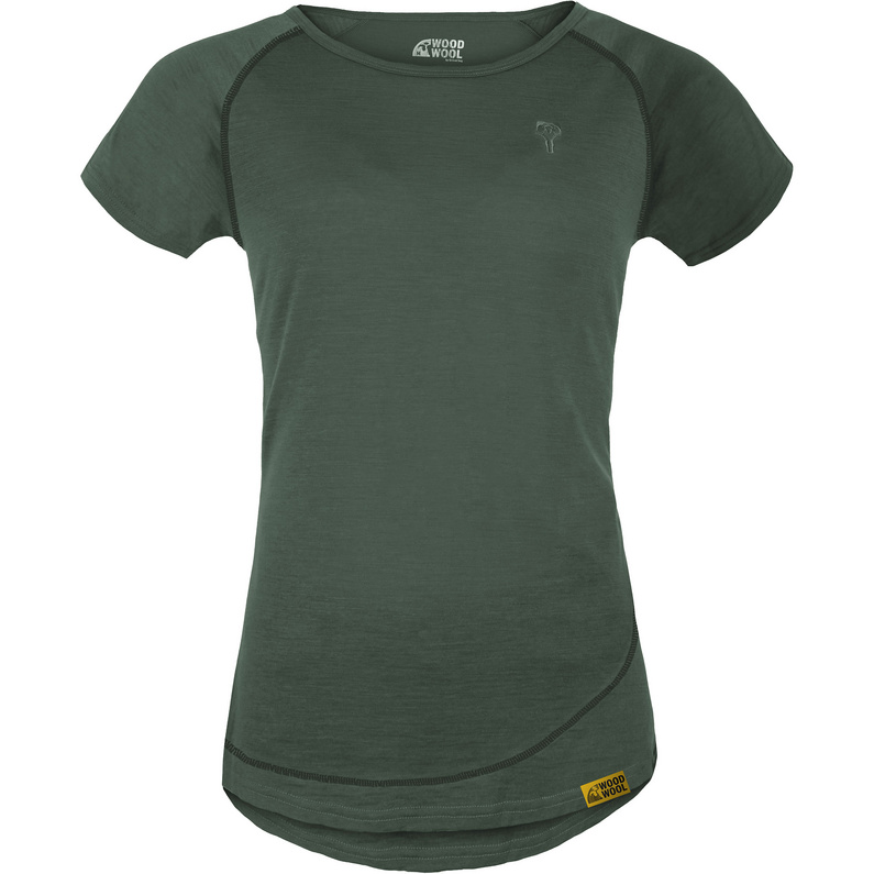 Женская футболка Lady Burnham WoodWool из шерсти Grüezi Bag, зеленый