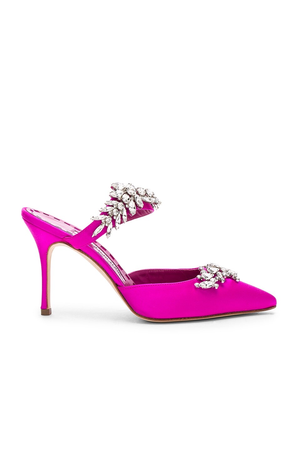 

Туфли Manolo Blahnik Satin Lurum 90s, розовый