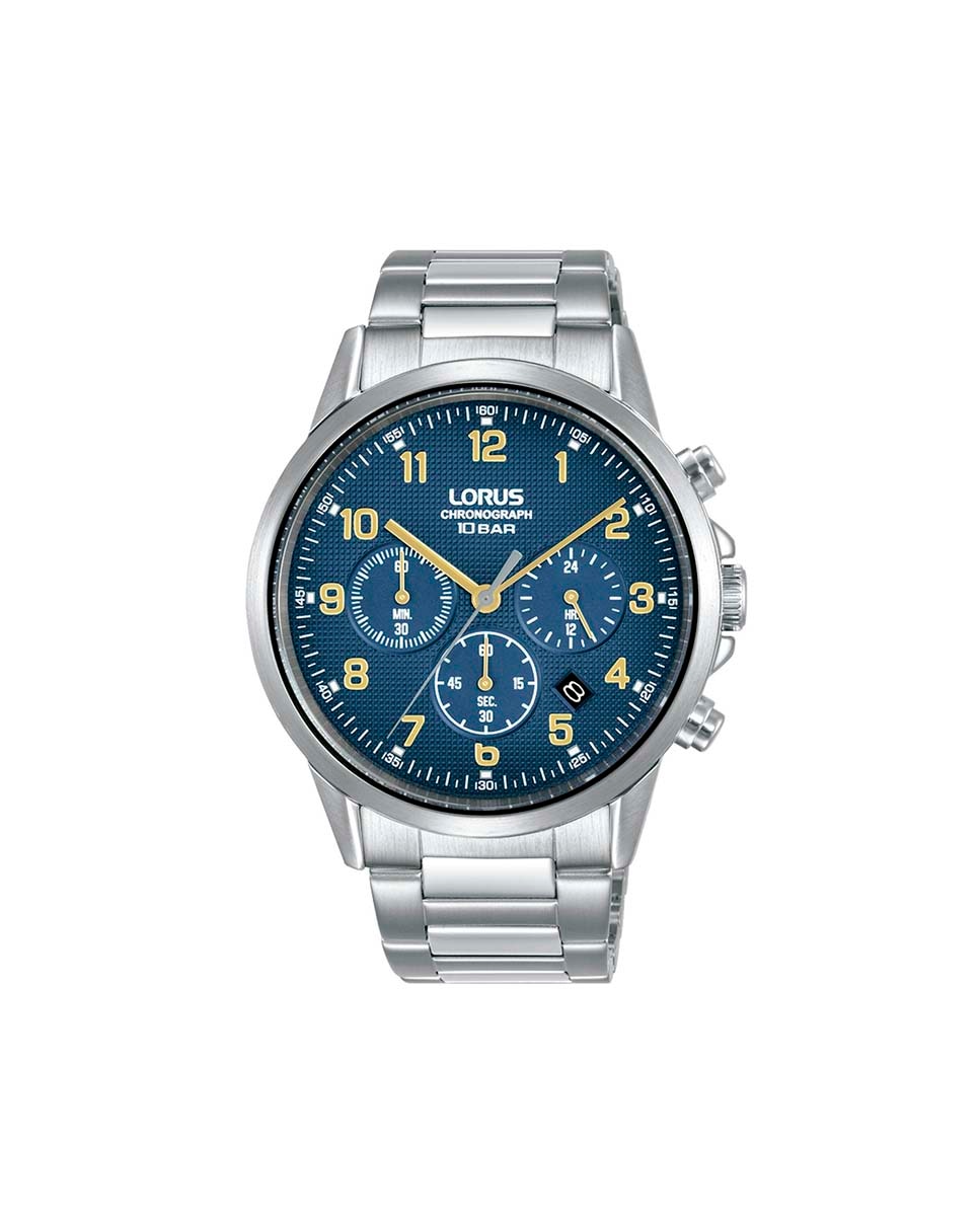 цена Мужские часы Sport man RT317KX9 со стальным и серебряным ремешком Lorus, серебро