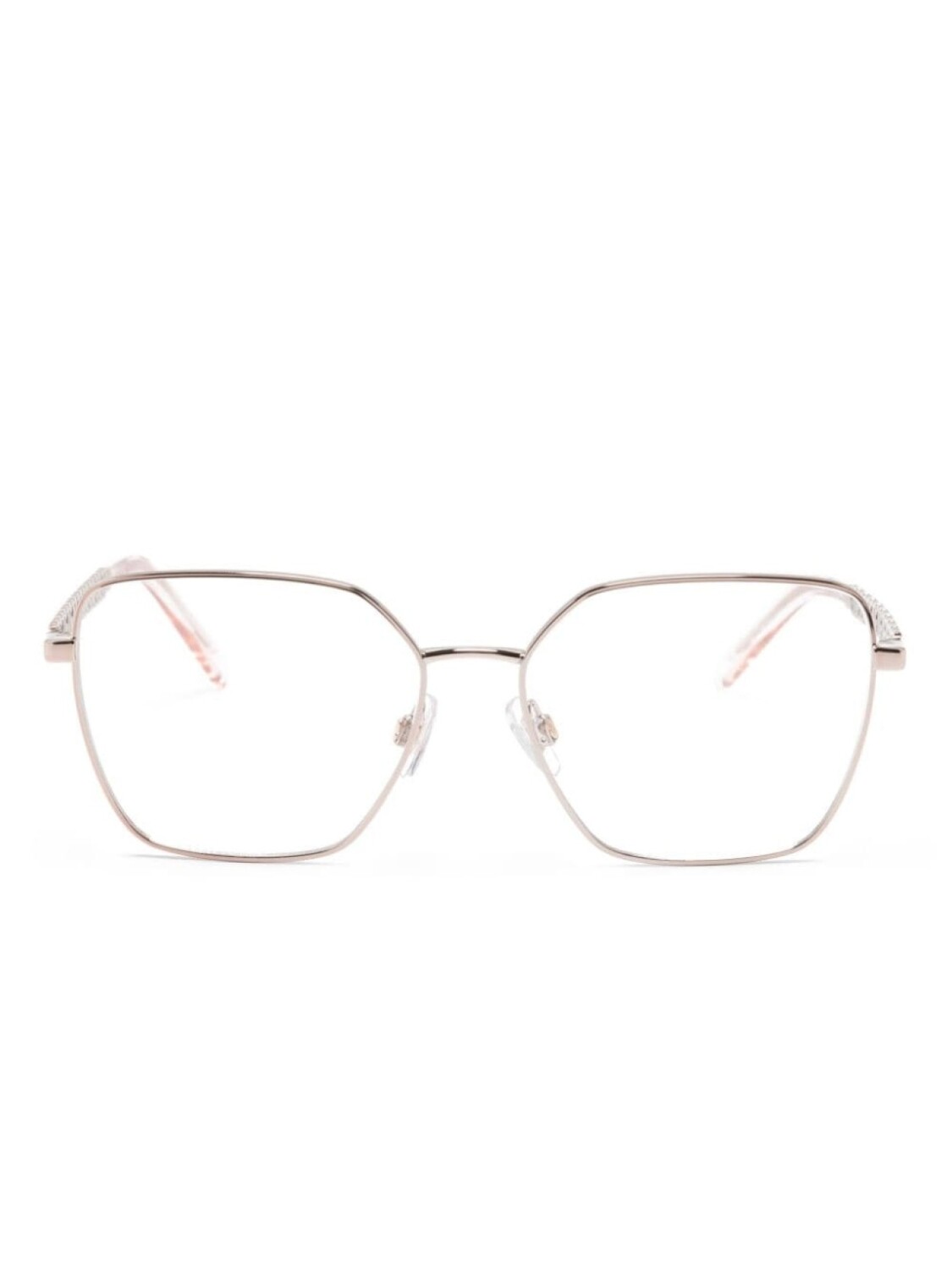 

Dolce & Gabbana Eyewear очки в геометричной оправе с логотипом, розовый