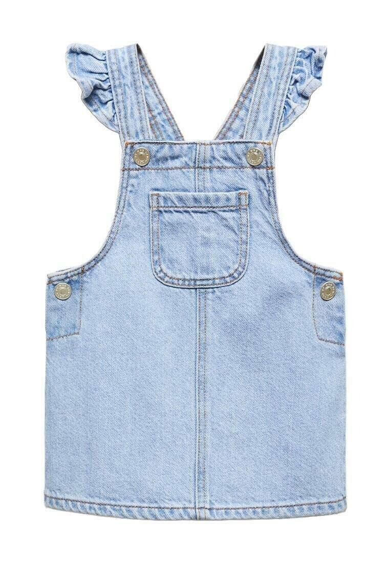 

Джинсовое платье RUFFI Mango Kids, цвет lichtblauw