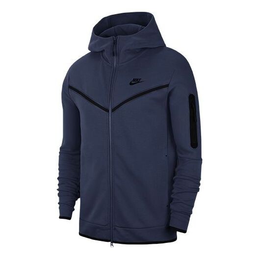 

Куртка повседневная спортивная дышащая куртка на молнии с капюшоном Nike, синий
