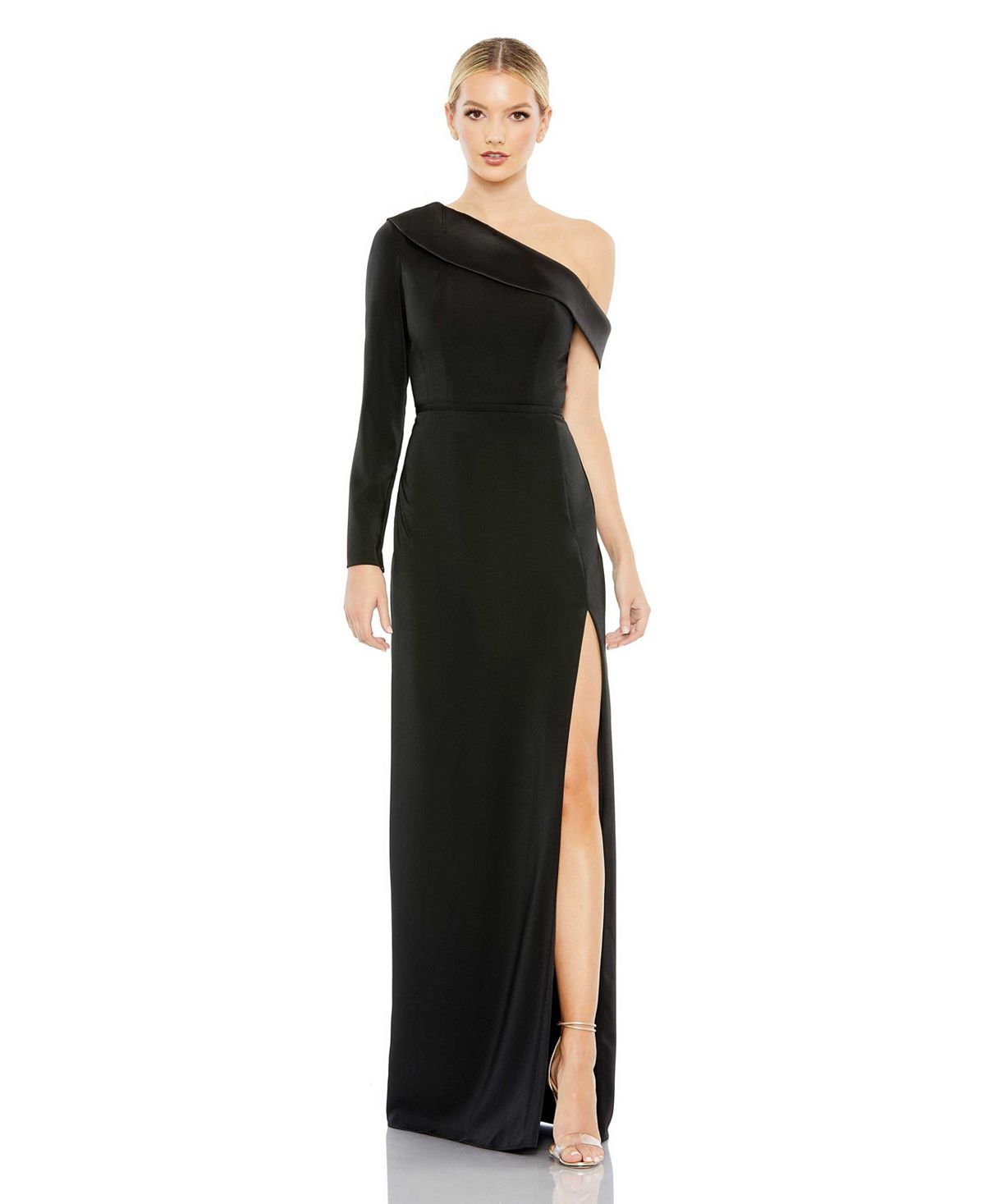 Женское платье Ieena с длинными рукавами MAC DUGGAL, черный