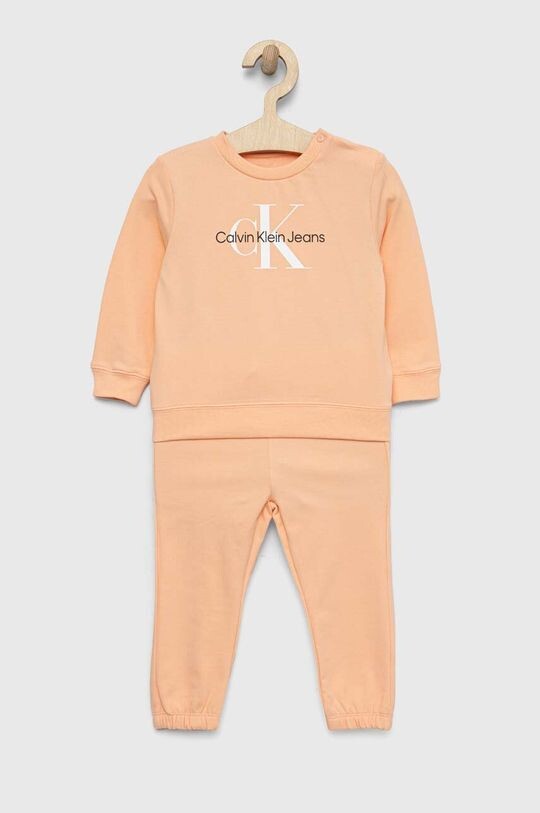 

Детский комбинезон Calvin Klein Jeans, оранжевый