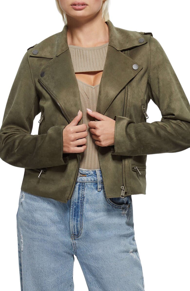 

Мотоциклетная куртка Monica из искусственной замши GUESS