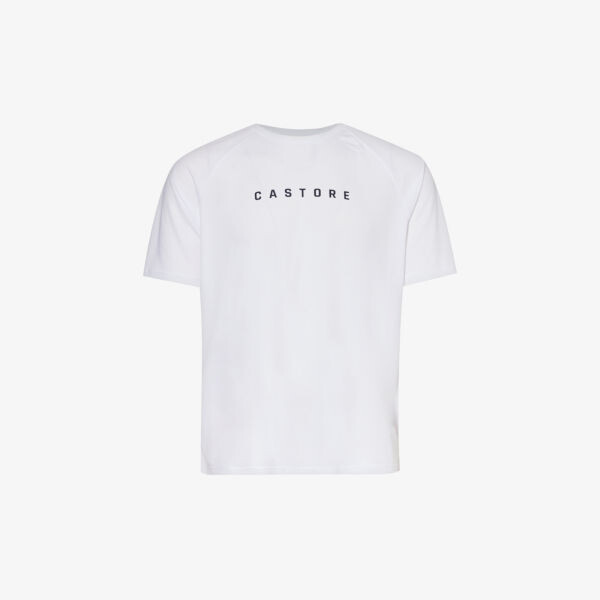 

Футболка из эластичной ткани со вставками и фирменным принтом Castore, белый