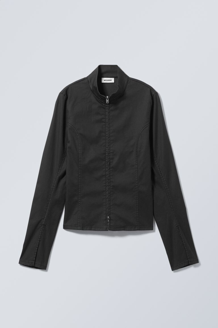 

Рубашка с покрытием и молнией kate Weekday, черный